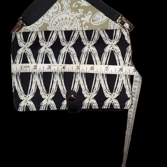 Thirty-One Double Up Crossbody Black Links - Picture 4 of 6